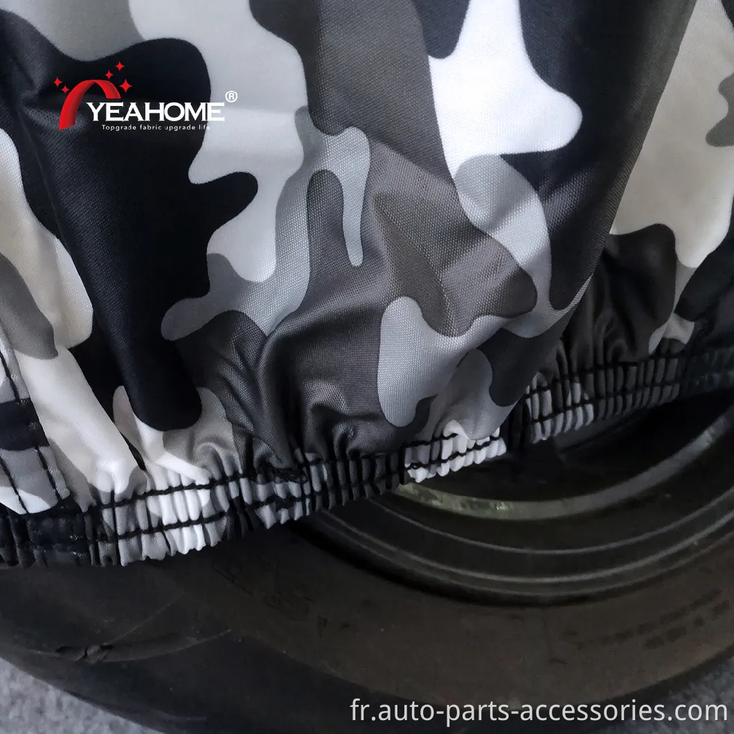 Camouflage Printing Outdoor Motorcycle Cover Fleece Inside Protection